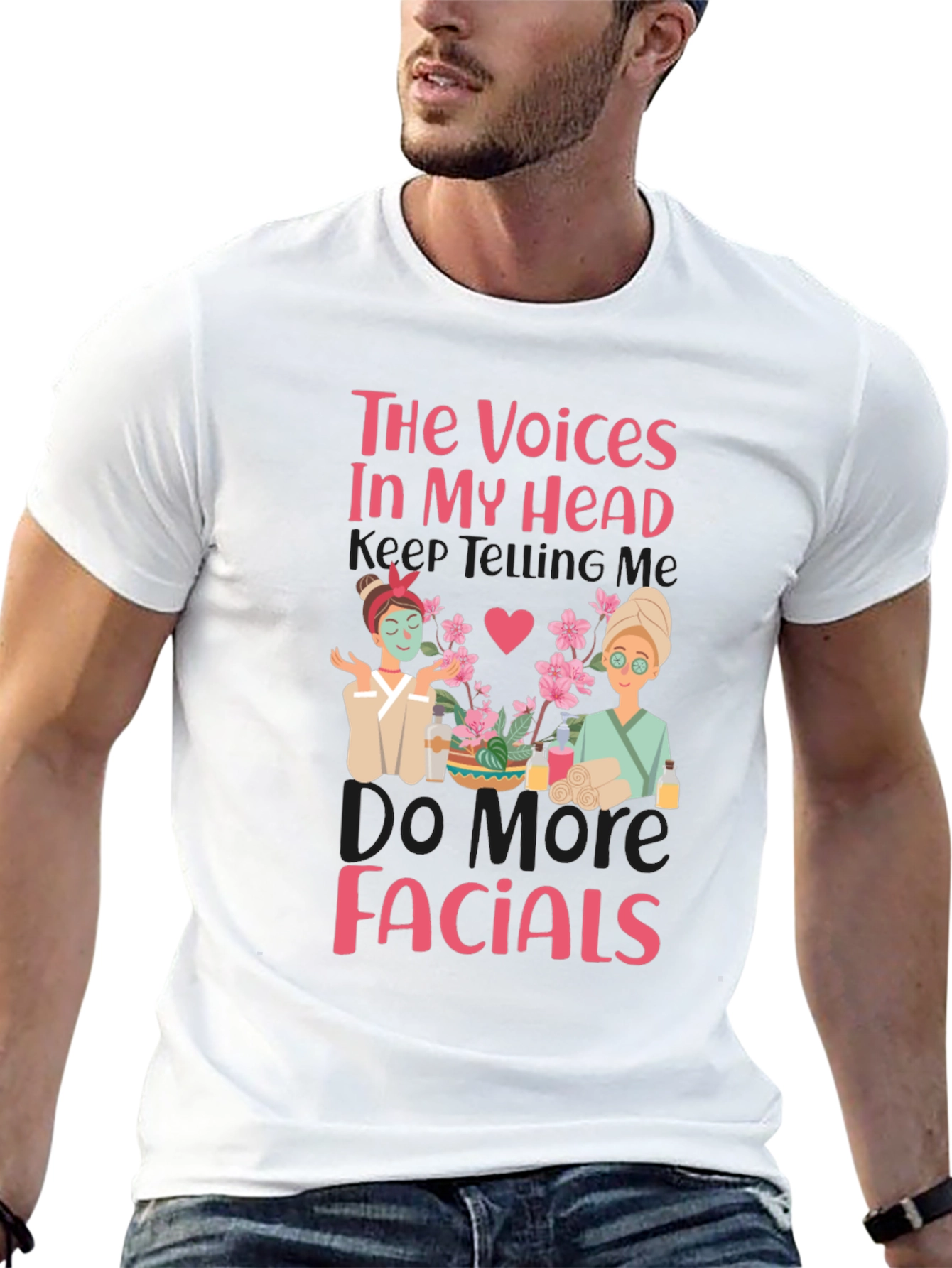 Facial T-Shirt: Voices in My Head Spa Day Tee