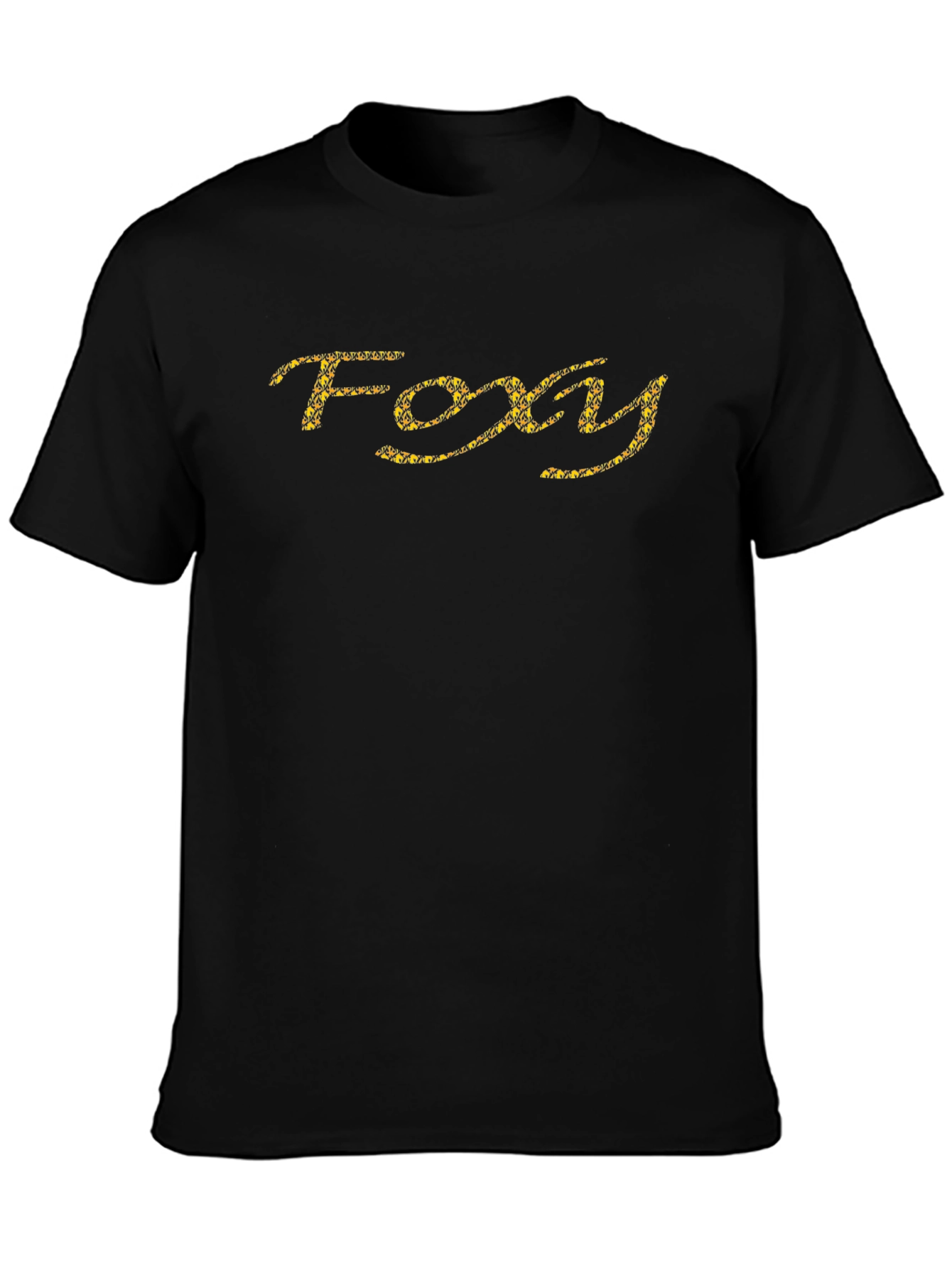 Foxy Graphic Print Black T-Shirt