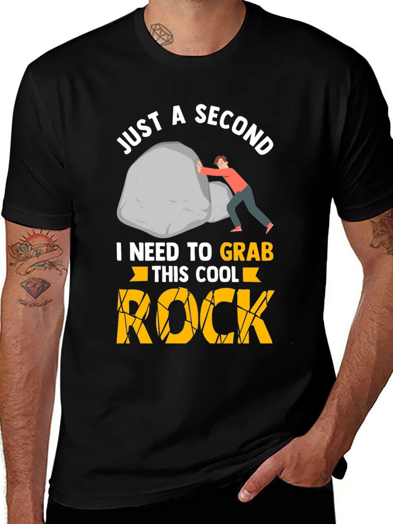 Just A Second Cool Rock Graphic Tee