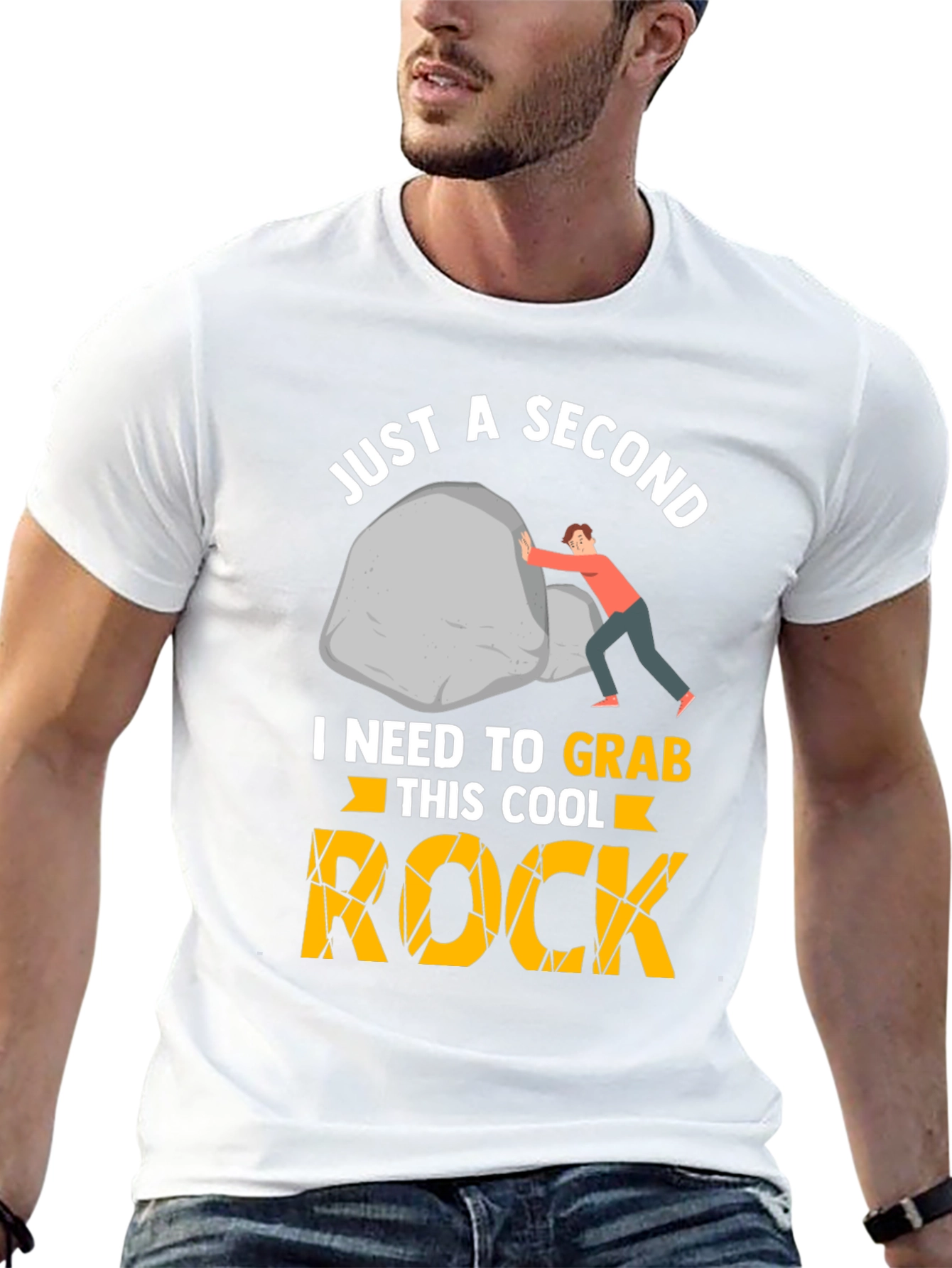 Just A Second Cool Rock Graphic Tee