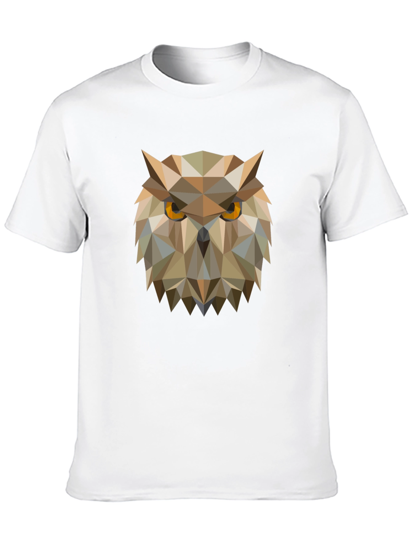 Geometric Owl Graphic Tee - Mens Black T-Shirt