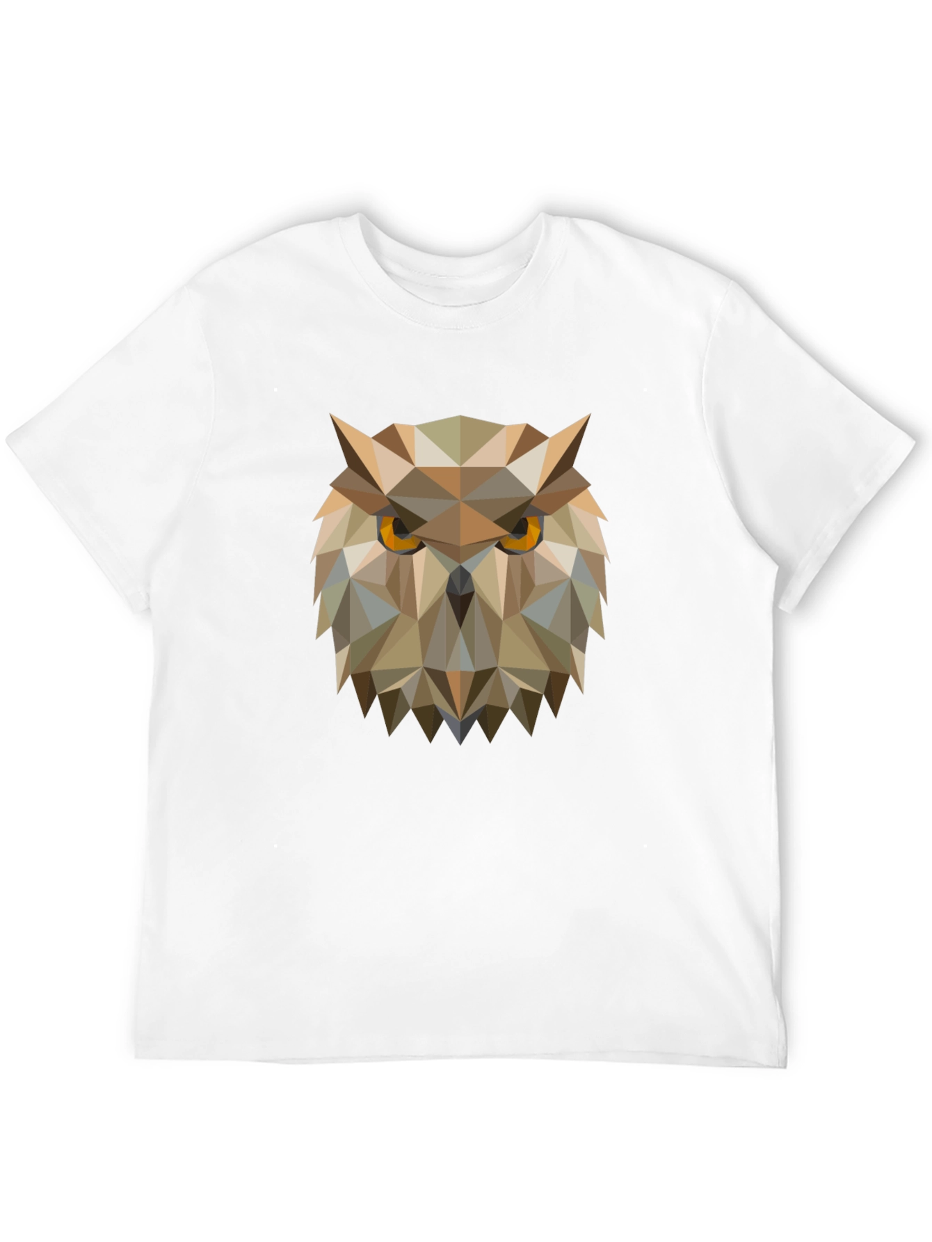 Geometric Owl Graphic Tee - Mens Black T-Shirt