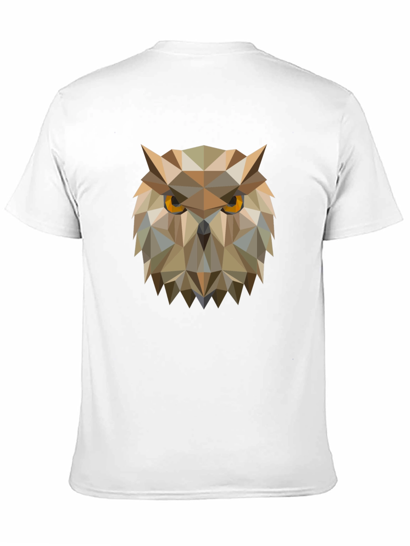 Geometric Owl Graphic Tee - Mens Black T-Shirt