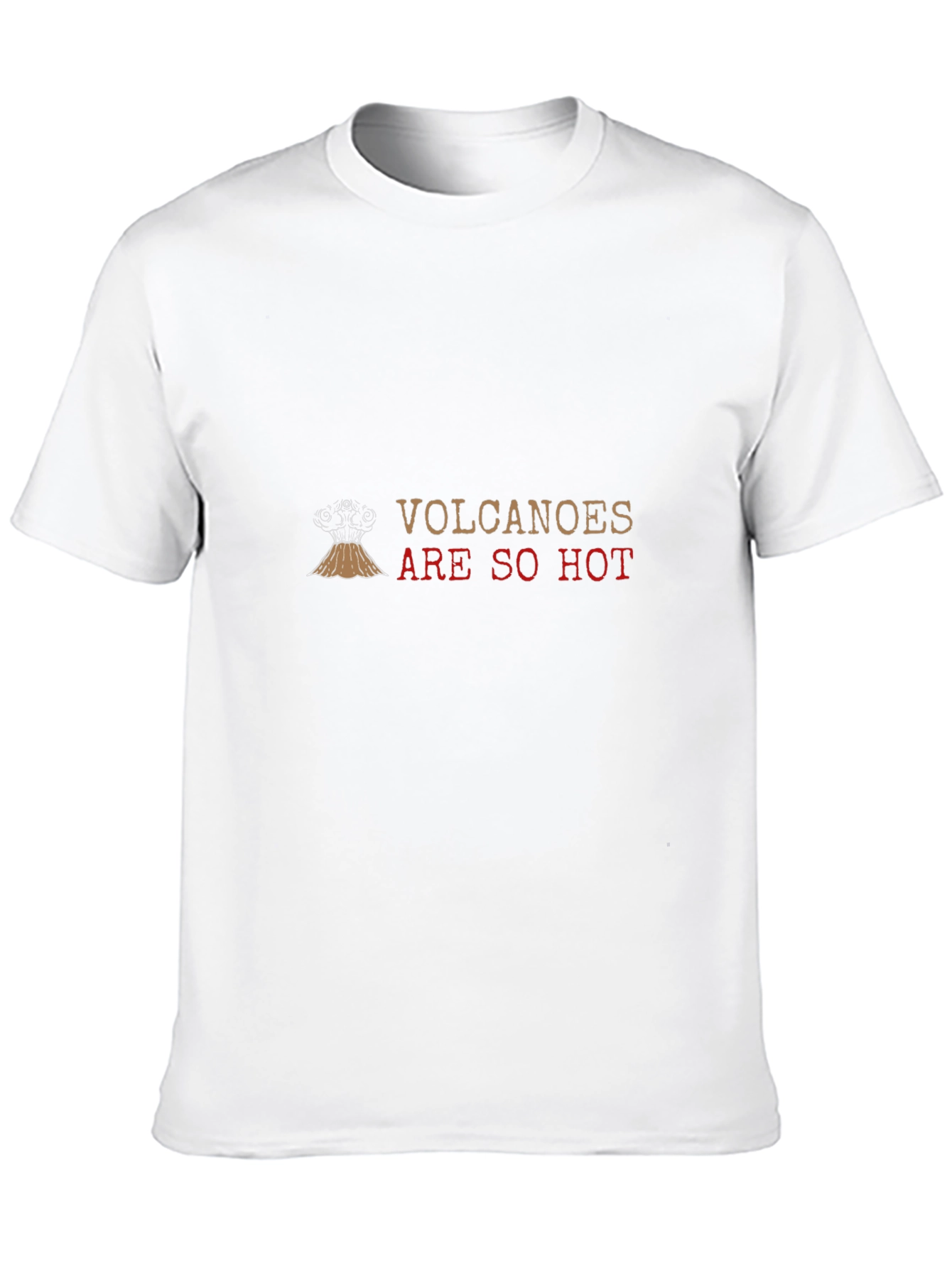 Volcanoes Are So Hot Black Graphic Tee