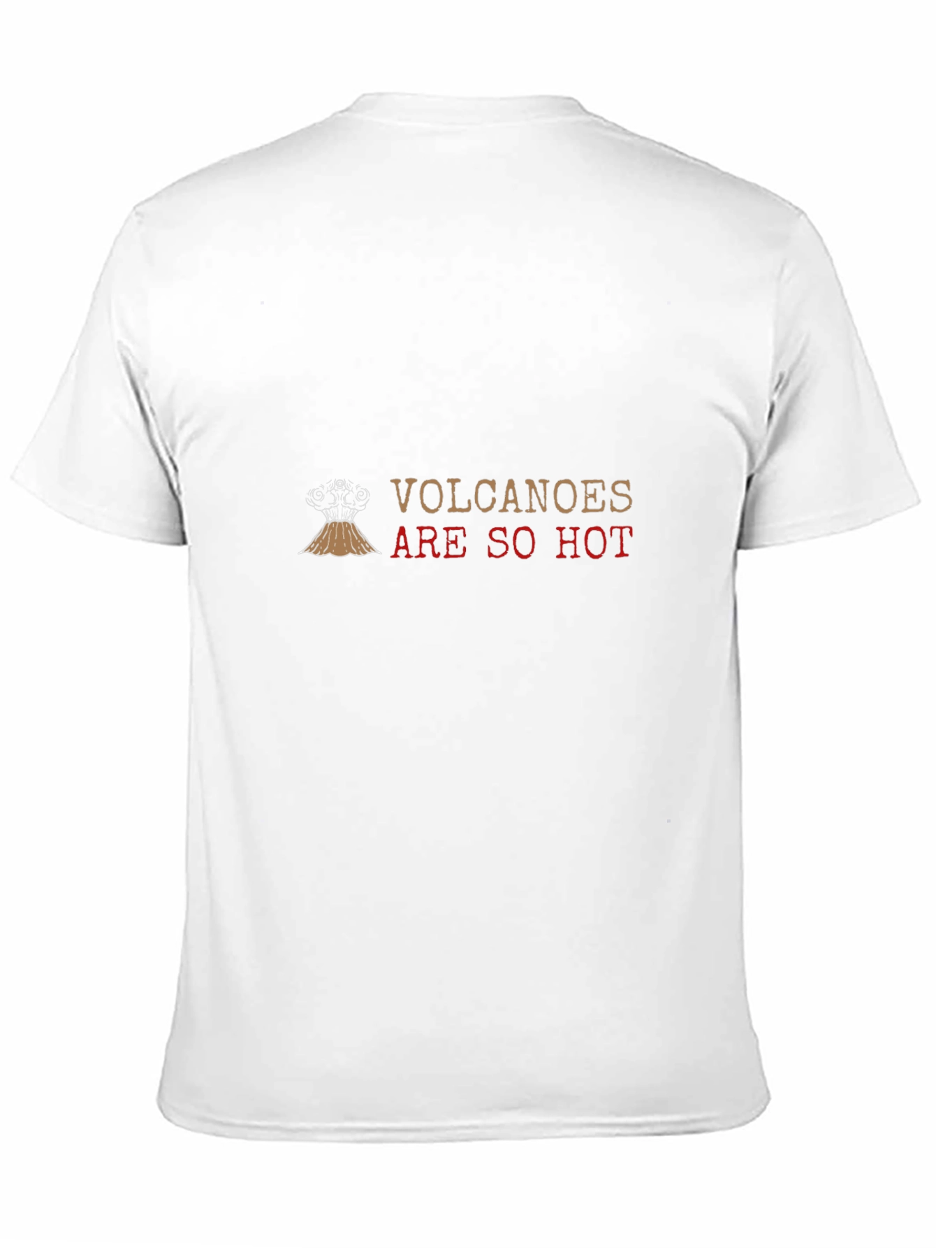Volcanoes Are So Hot Black Graphic Tee