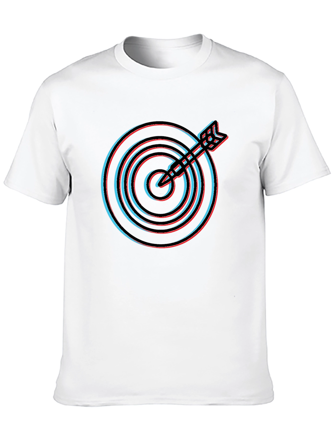 Target Graphic Tee - Mens Black Crew Neck