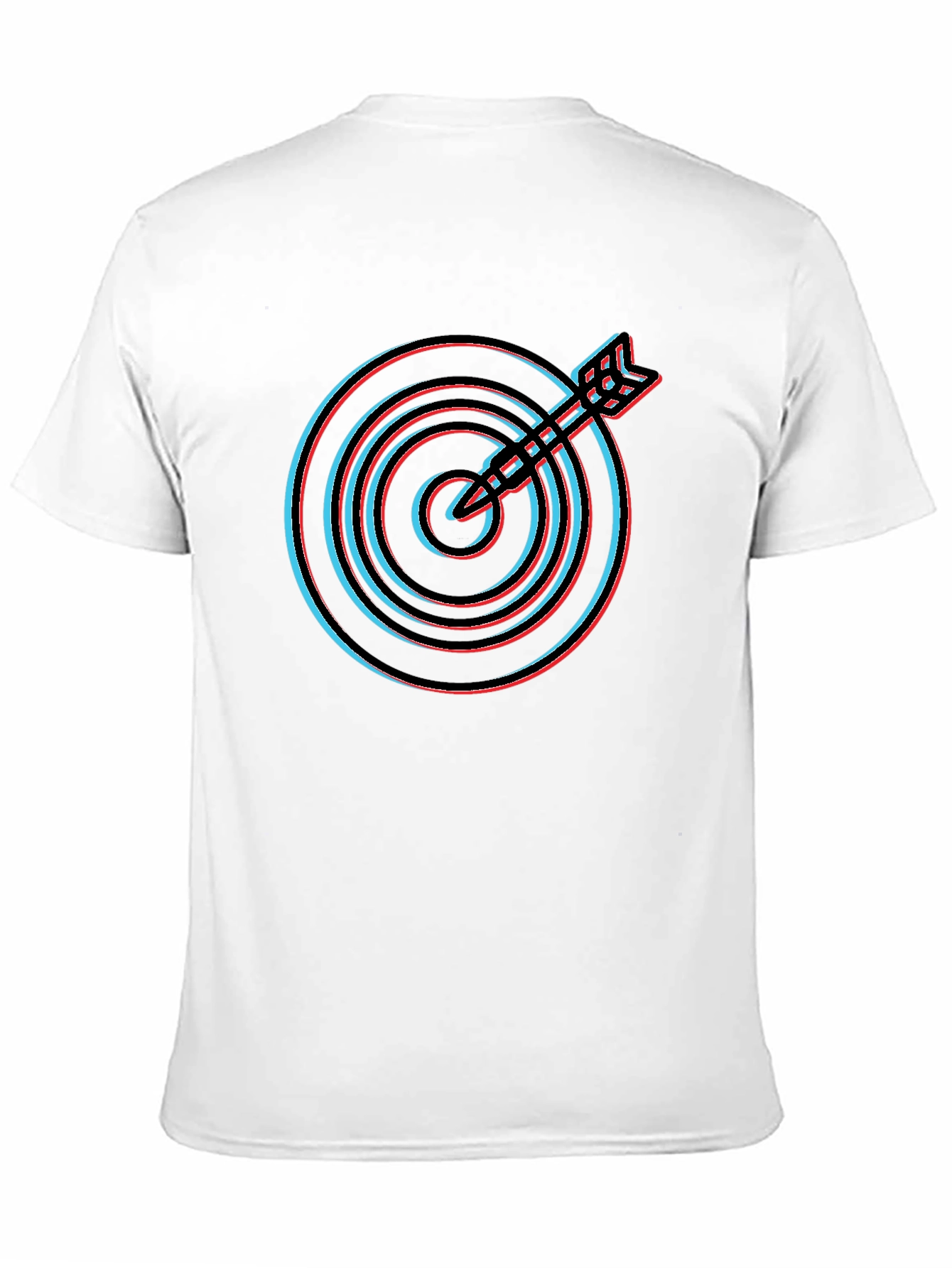 Target Graphic Tee - Mens Black Crew Neck