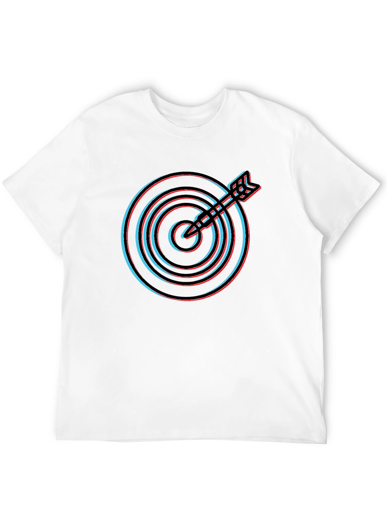 Target Graphic Tee - Mens Black Crew Neck