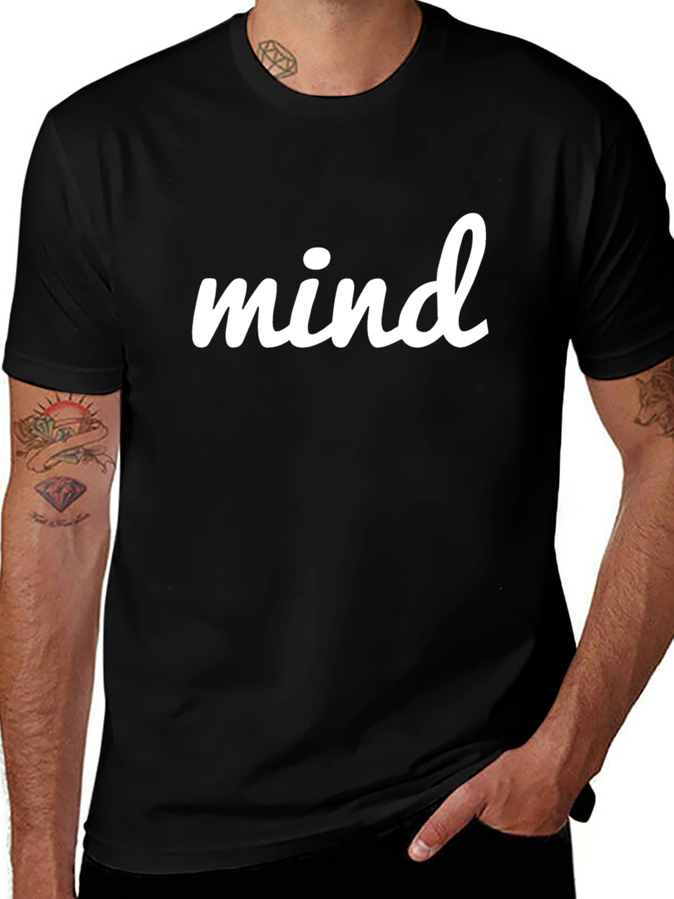 Mind Graphic Black T-Shirt - Casual Wear