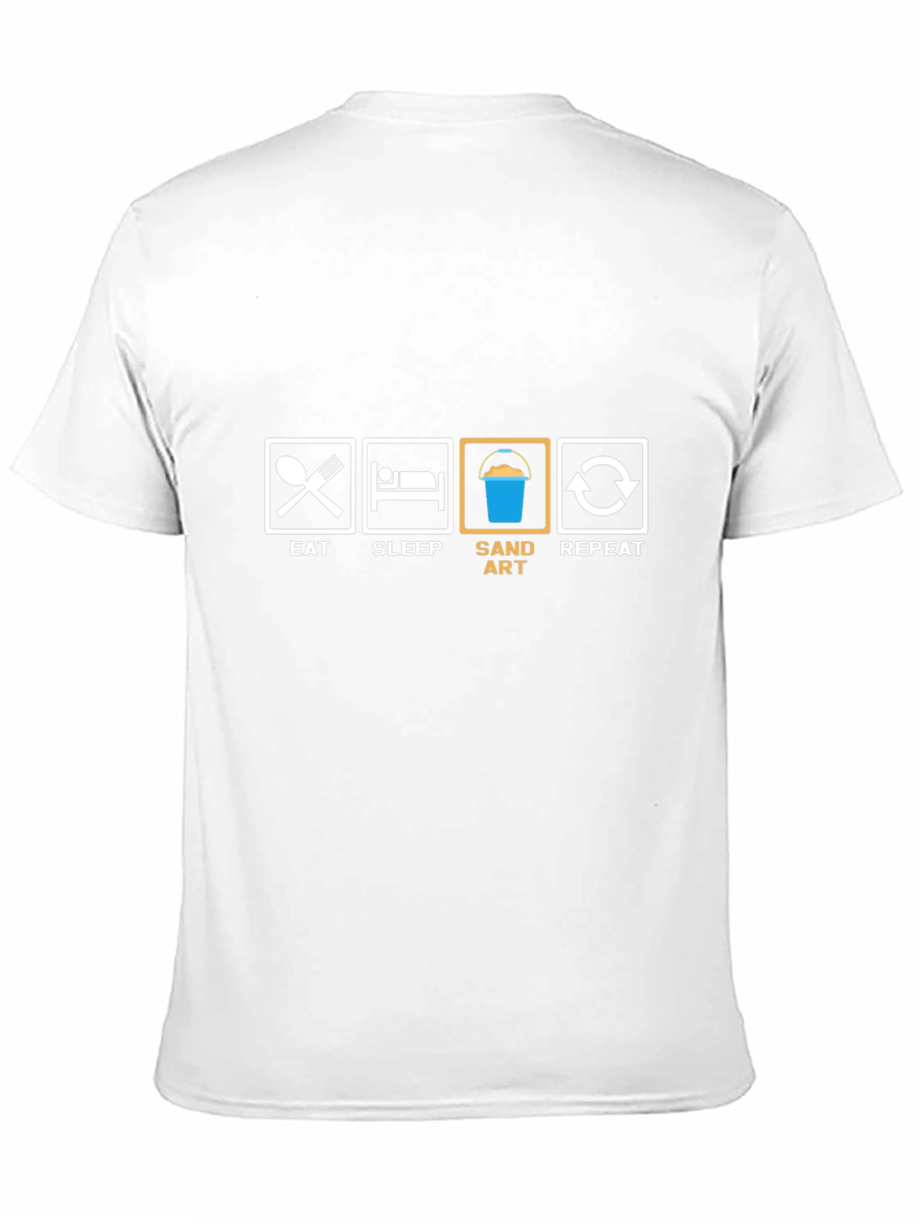Eat Sleep Sand Art Repeat Black T-Shirt