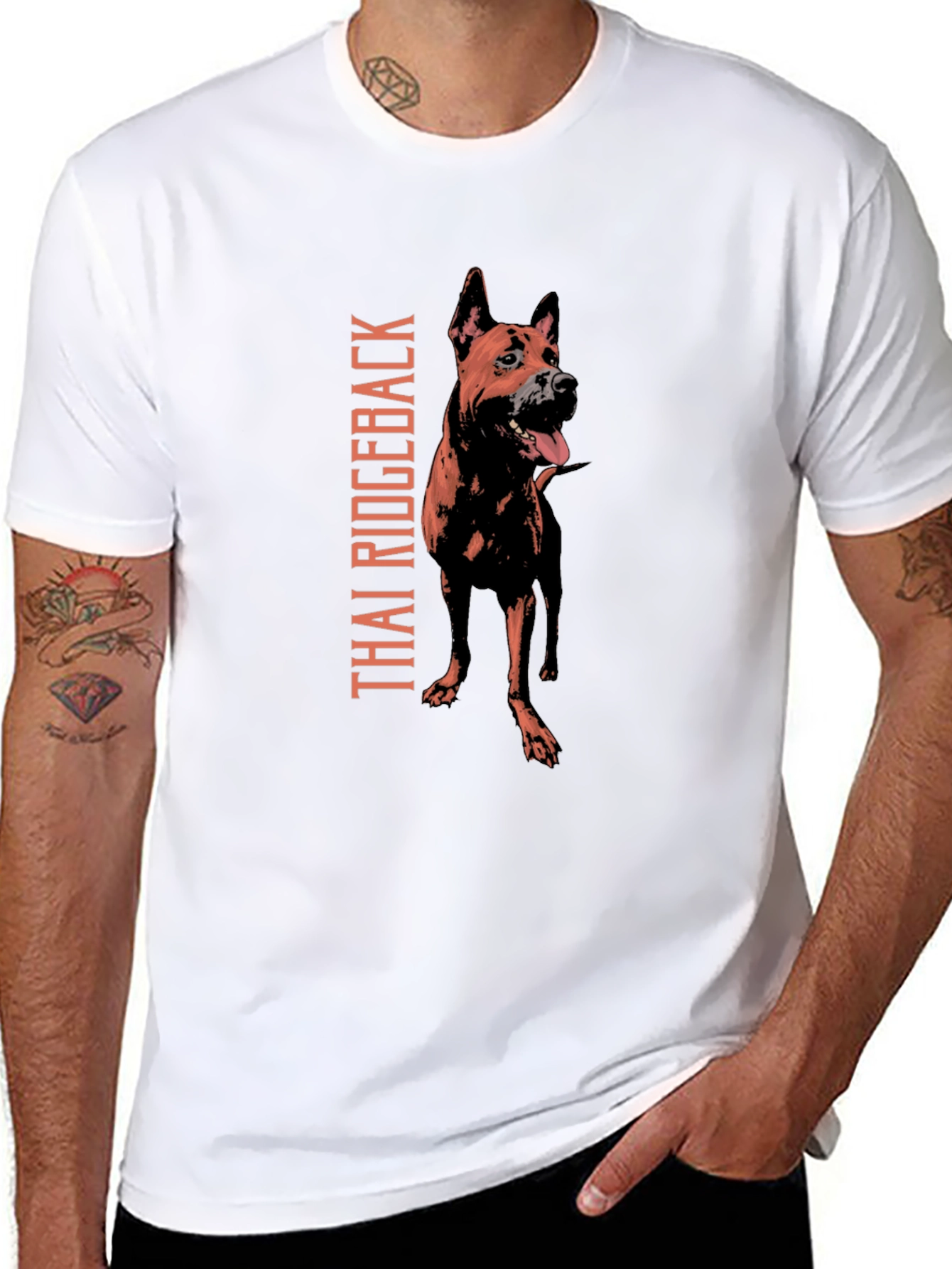 Thai Ridgeback Dog Graphic Tee - Unique Design