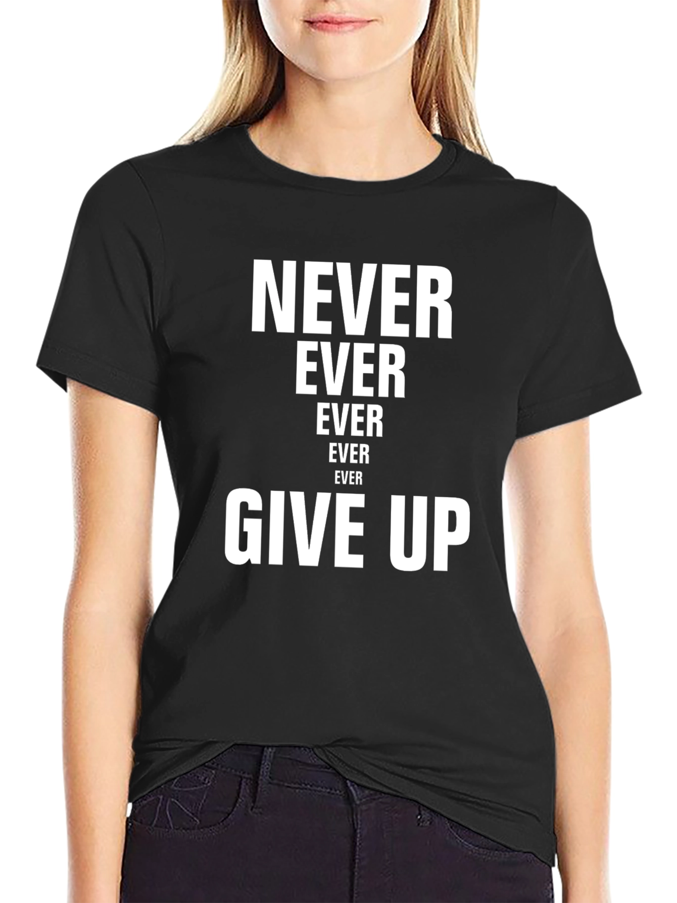 Never Give Up T-Shirt - Motivational Graphic Tee