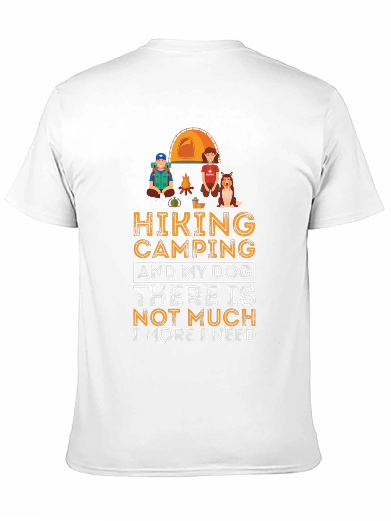 Hiking Camping & Dog Lover T-Shirt
