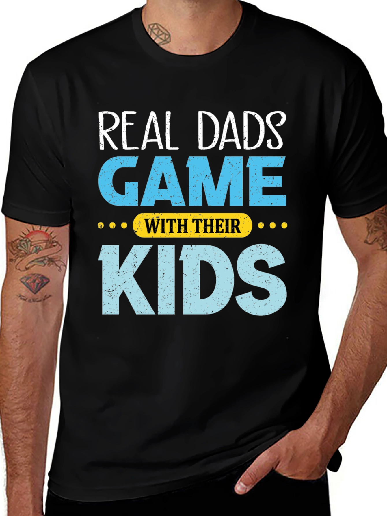 Real Dads Game With Their Kids T-Shirt