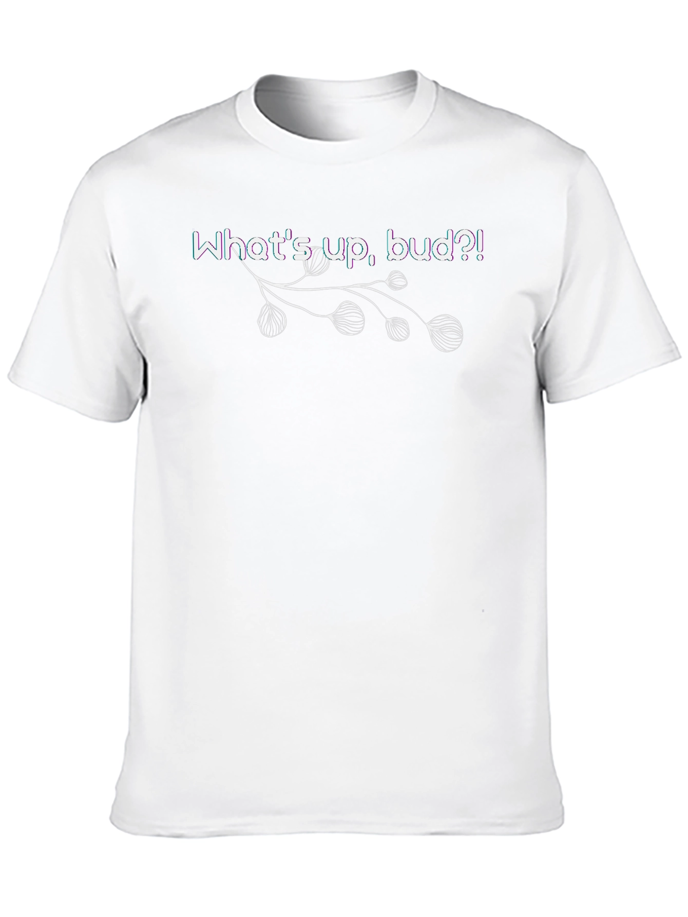 Whats Up Bud?! Graphic Tee - Black