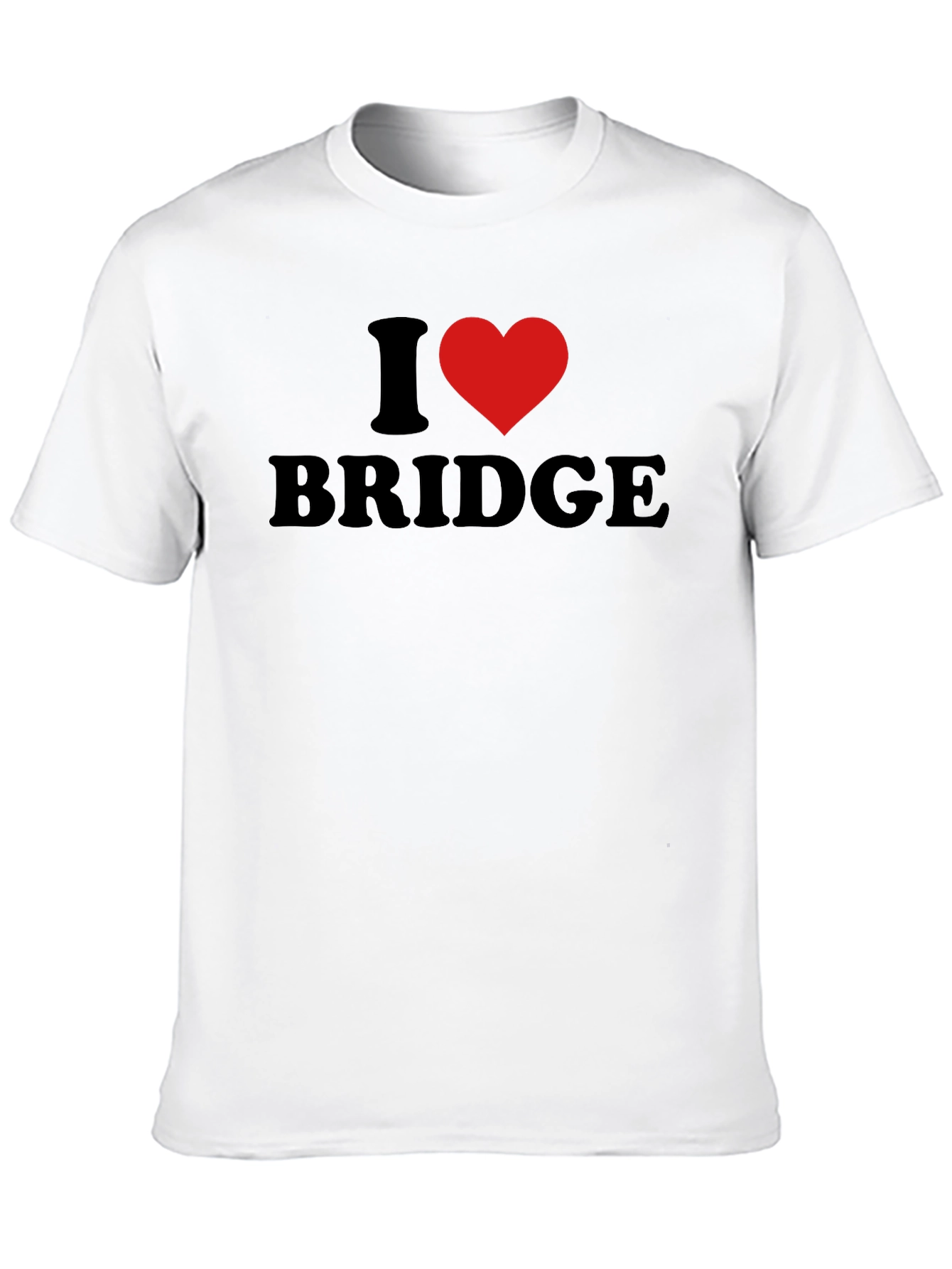 I Heart Bridge T-Shirt - Black Cotton Tee