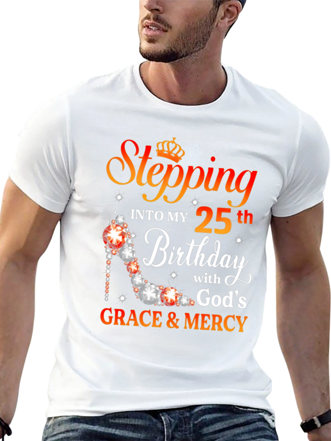 Stepping Into My 25th Birthday Graphic T-Shirt