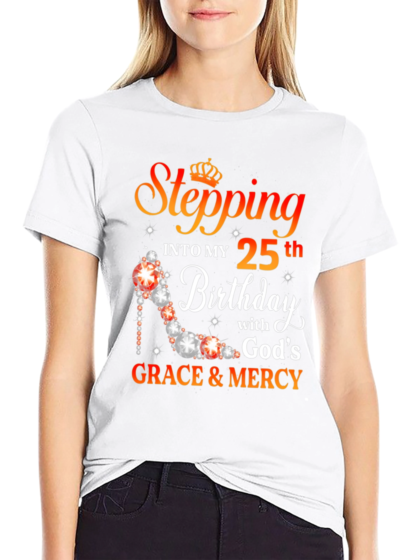 Stepping Into My 25th Birthday Graphic T-Shirt