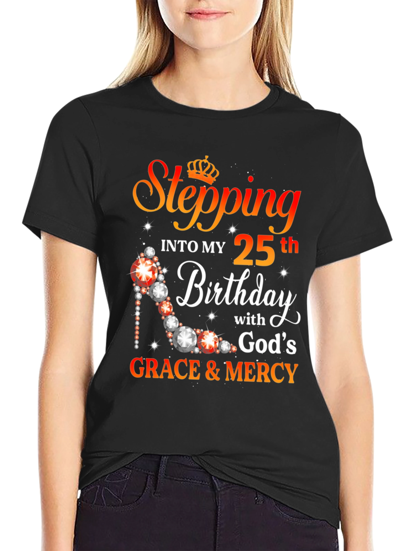 Stepping Into My 25th Birthday Graphic T-Shirt
