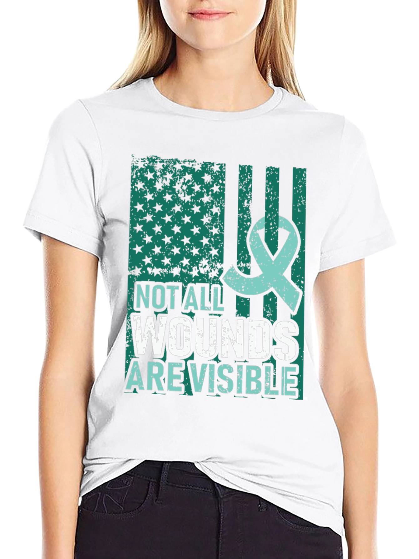 Not All Wounds Are Visible Mental Health Awareness T-Shirt