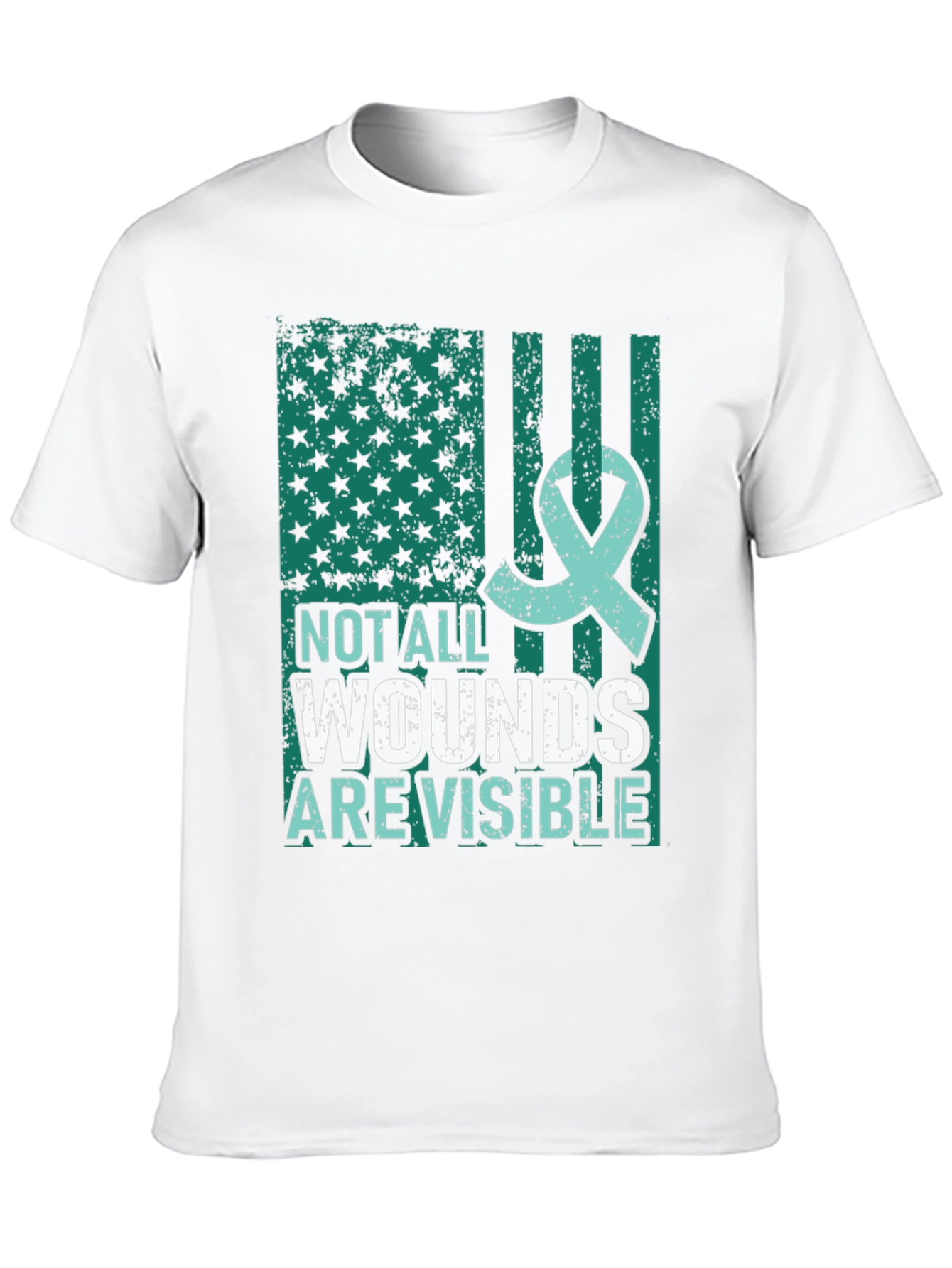 Not All Wounds Are Visible Mental Health Awareness T-Shirt