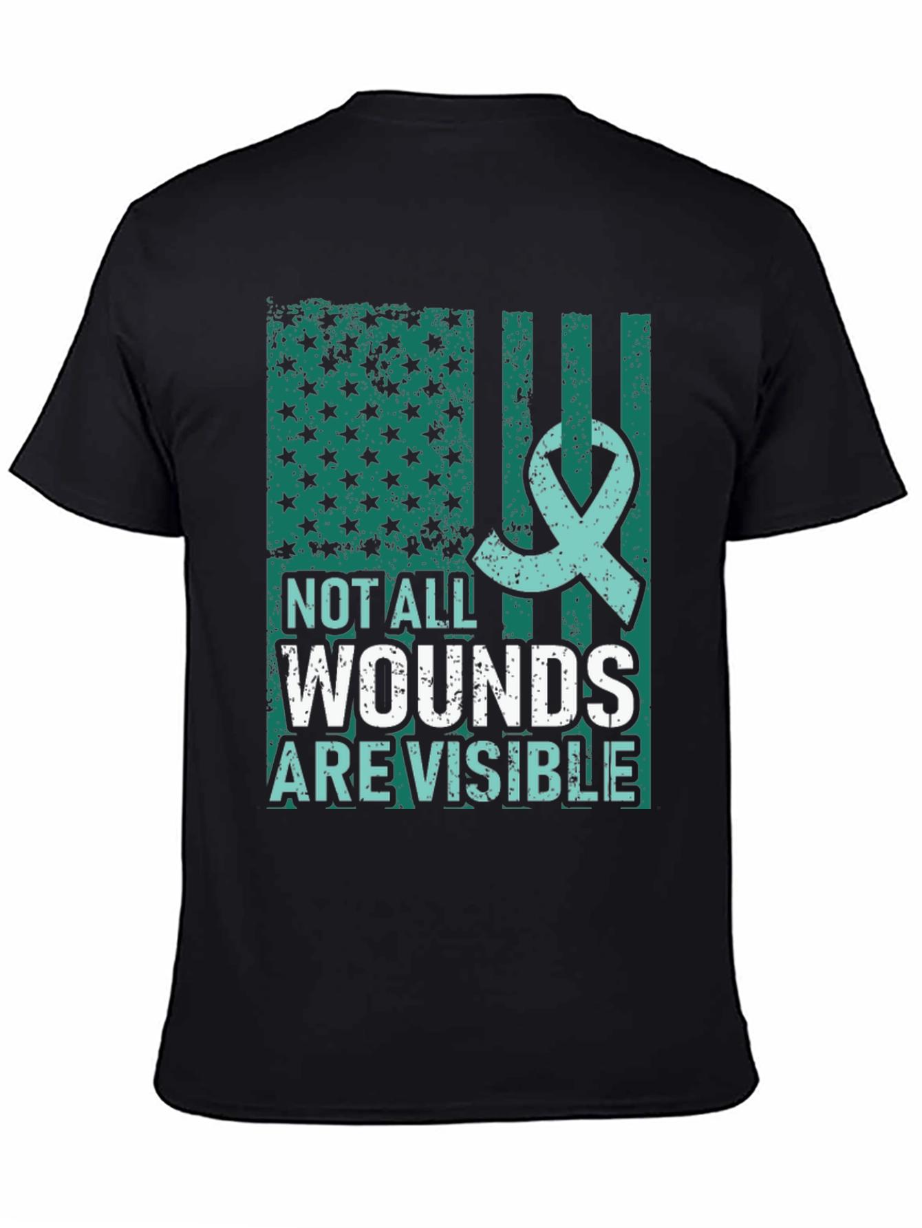 Not All Wounds Are Visible Mental Health Awareness T-Shirt