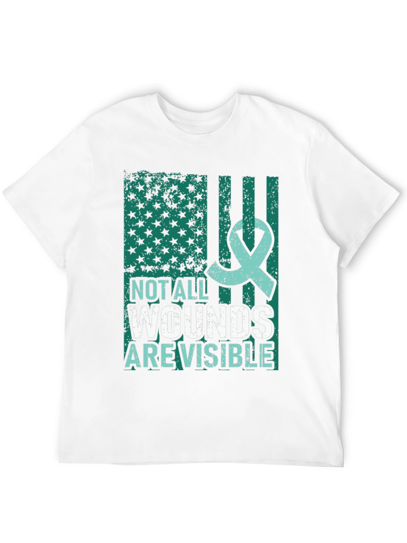 Not All Wounds Are Visible Mental Health Awareness T-Shirt