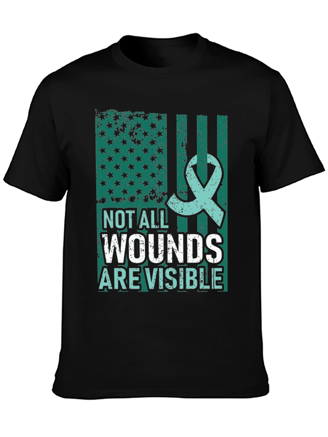 Not All Wounds Are Visible Mental Health Awareness T-Shirt