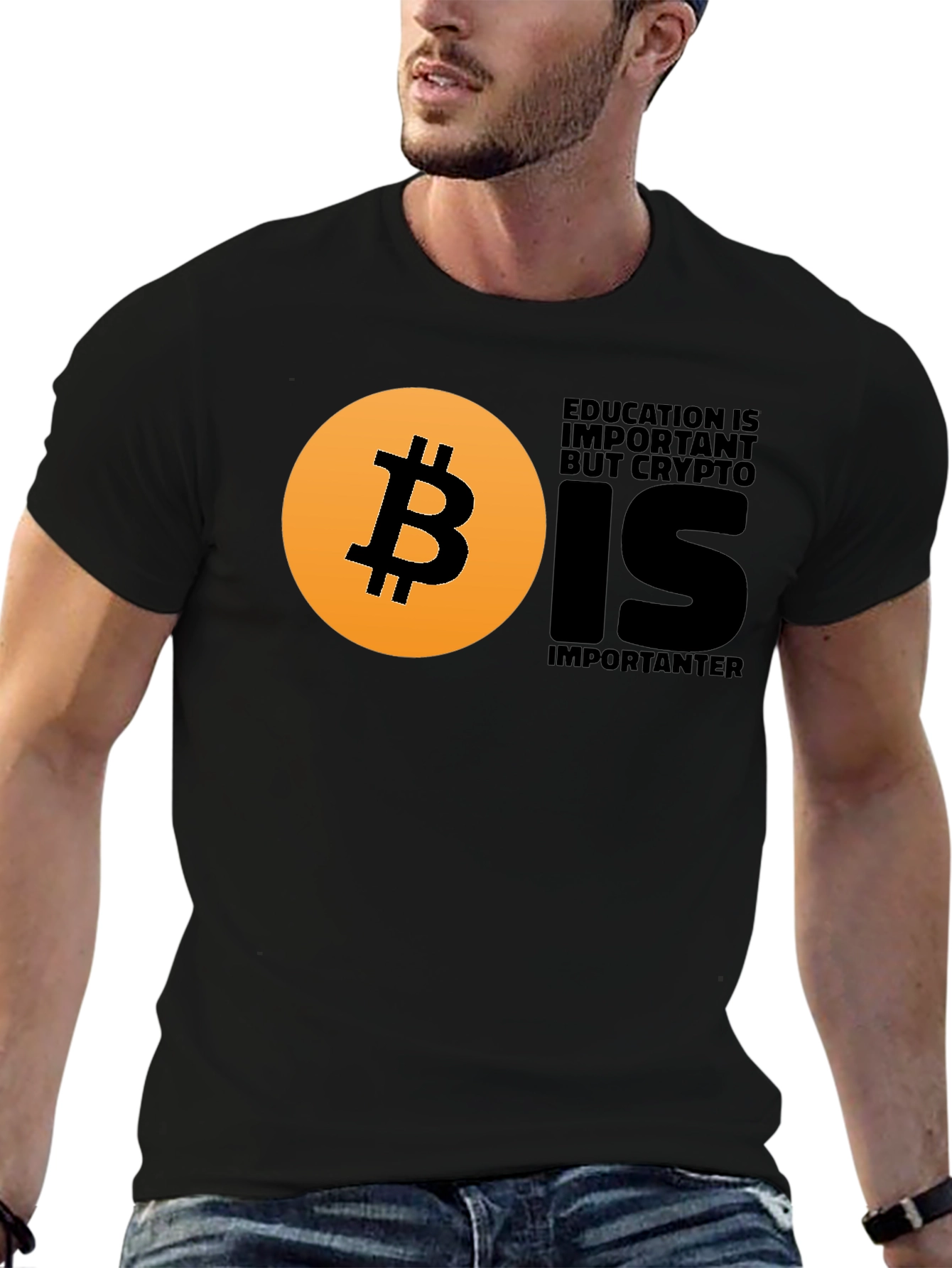 Crypto Education T-Shirt - Bitcoin Design