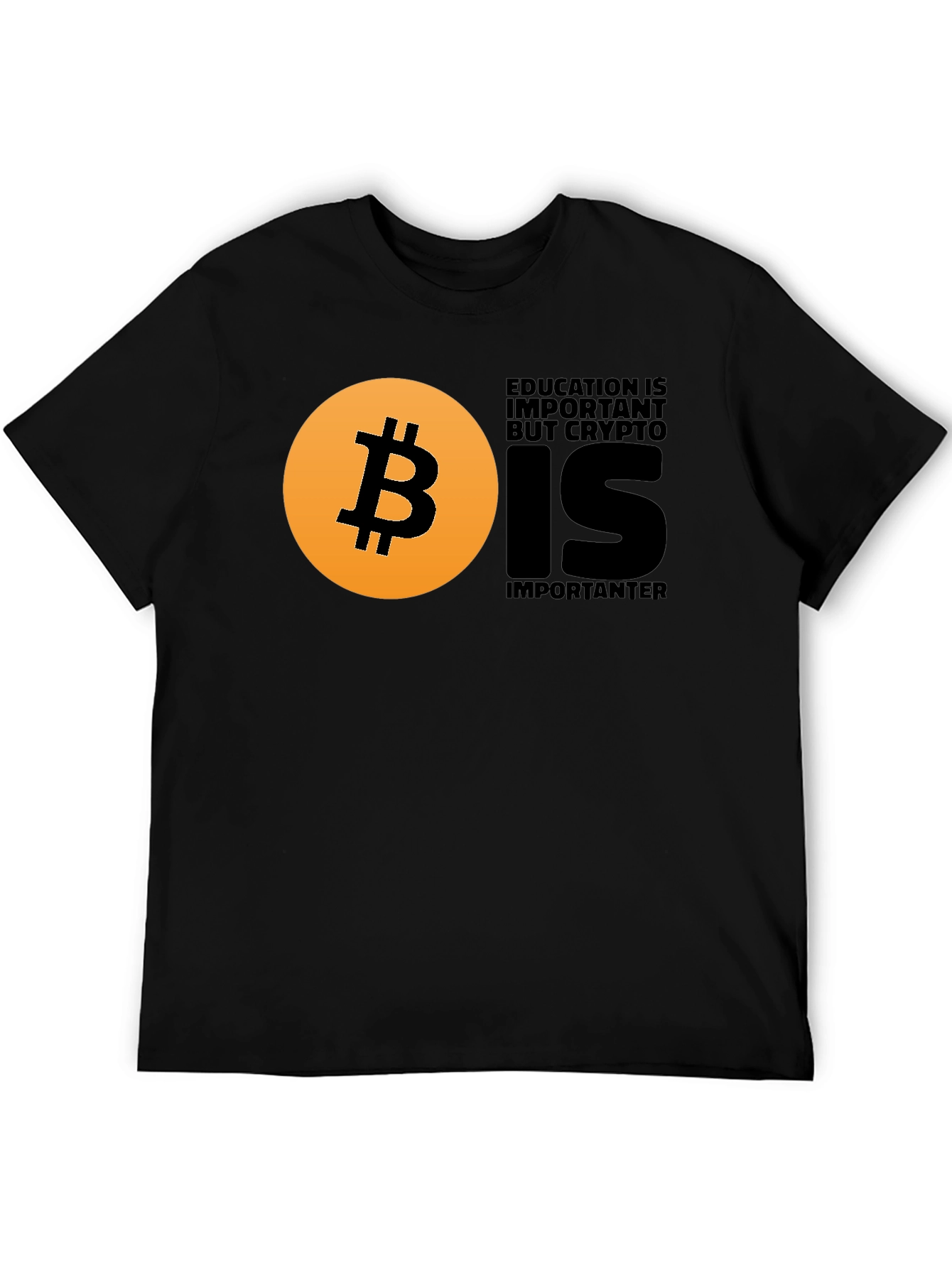 Crypto Education T-Shirt - Bitcoin Design