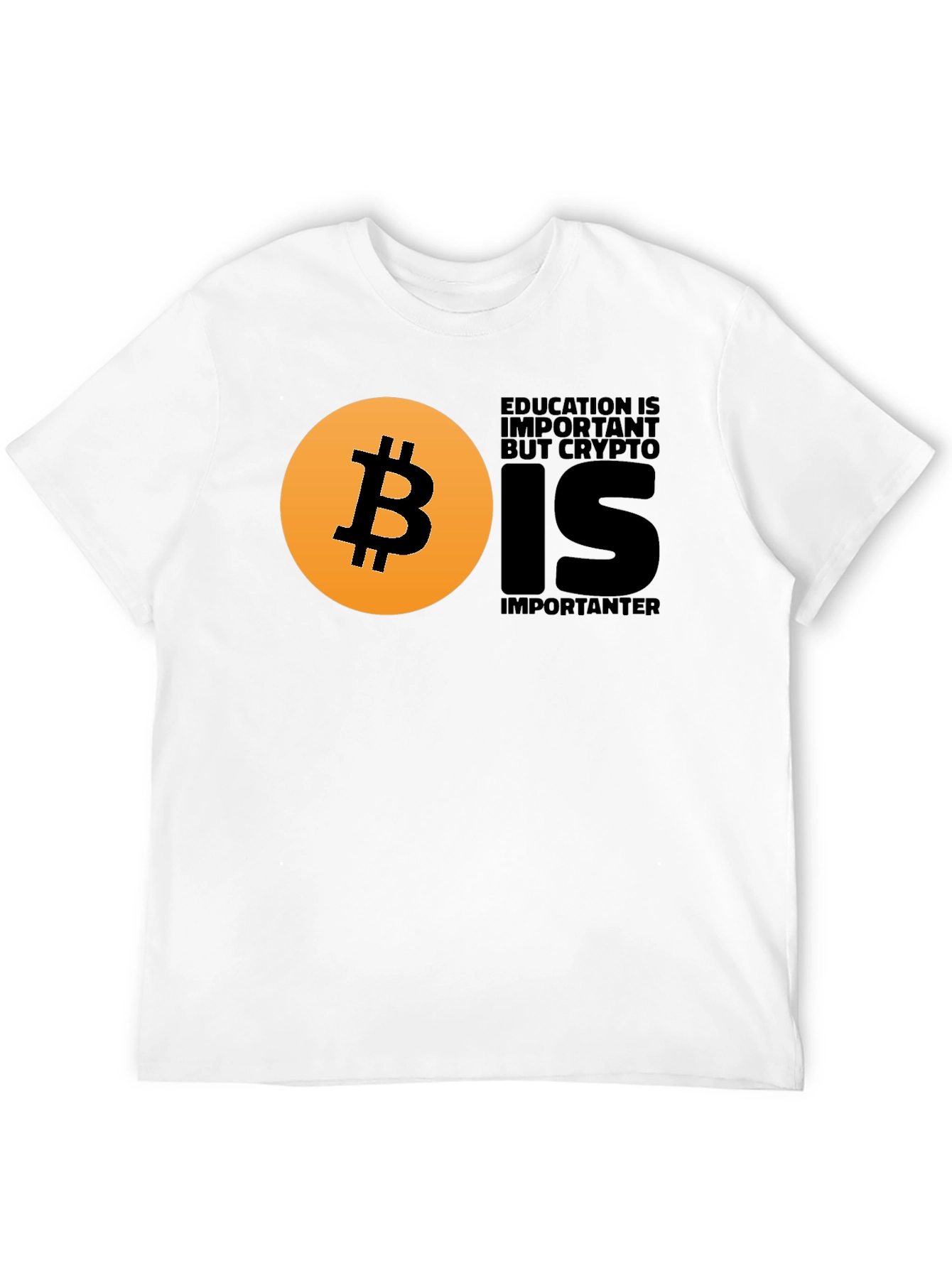 Crypto Education T-Shirt - Bitcoin Design