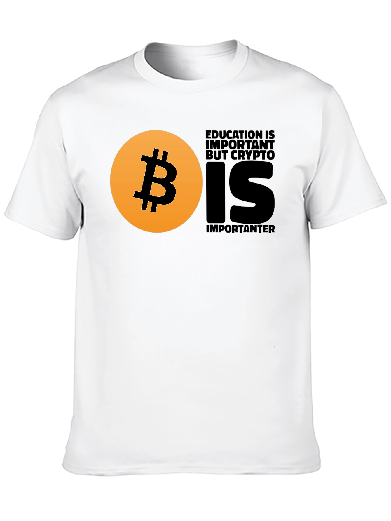 Crypto Education T-Shirt - Bitcoin Design