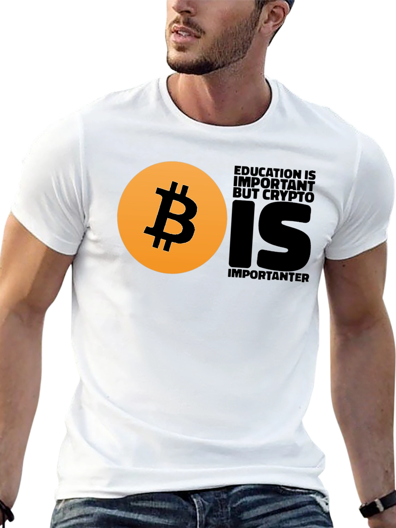 Crypto Education T-Shirt - Bitcoin Design