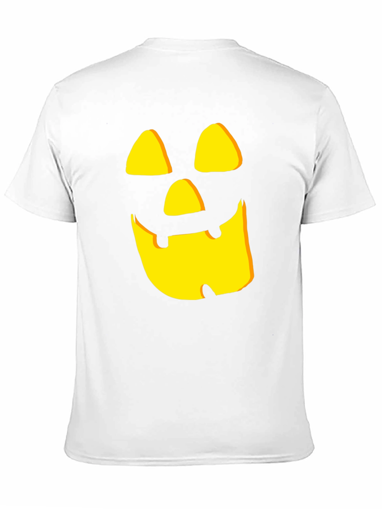 Spooky Pumpkin Face Black Halloween T-Shirt