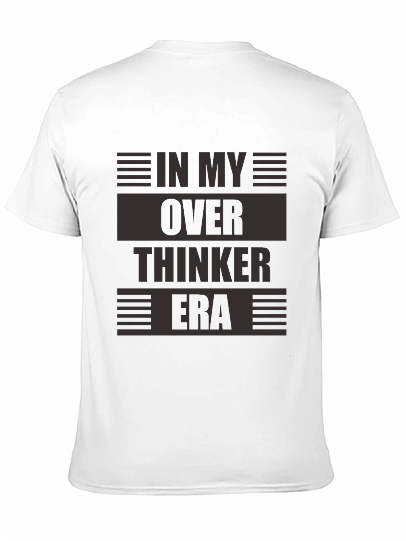 In My Overthinker Era Black Graphic Tee