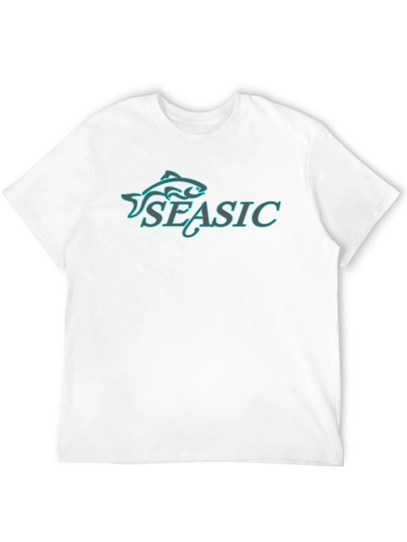 Seasic Fish Graphic Black T-Shirt