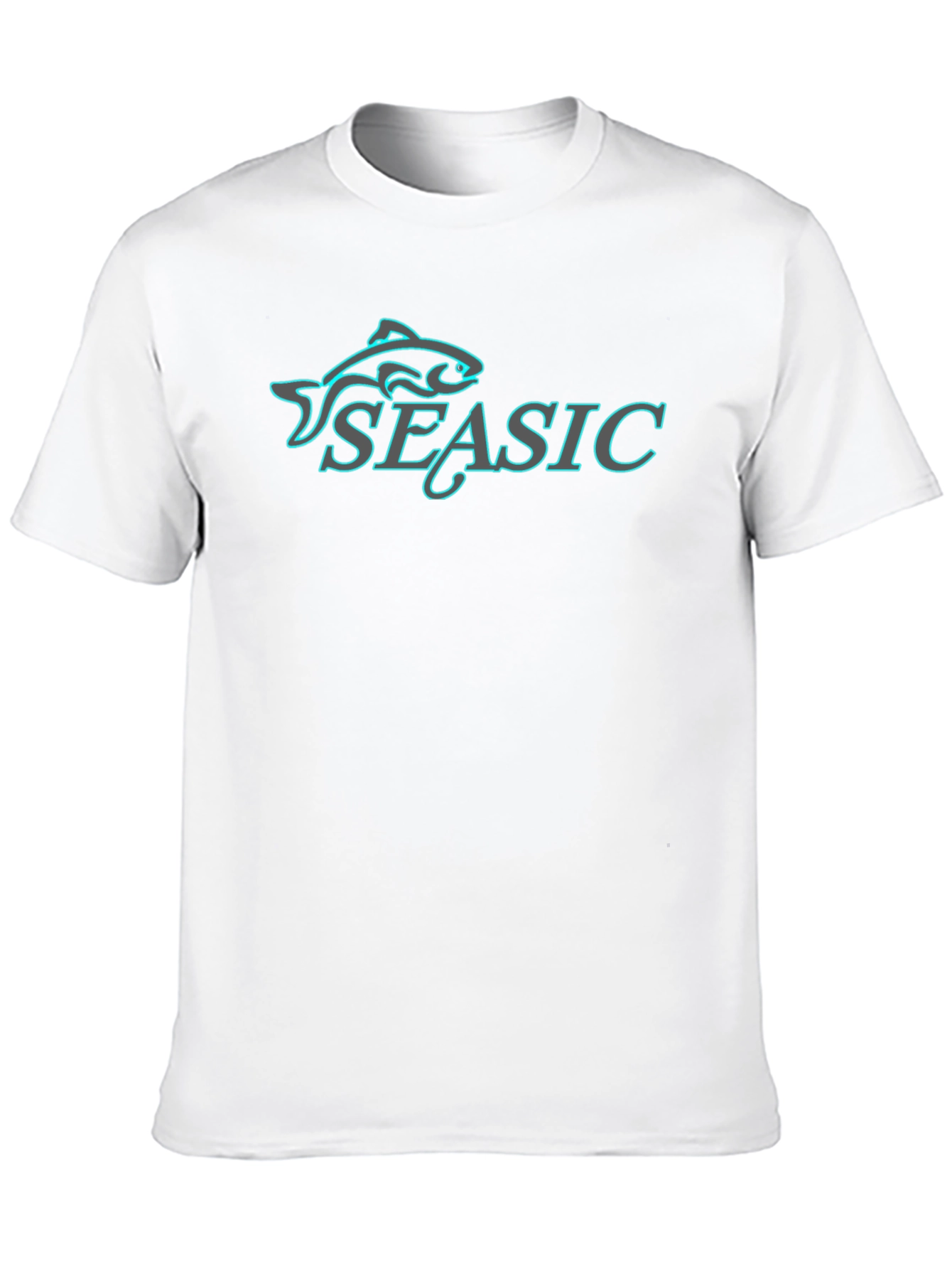 Seasic Fish Graphic Black T-Shirt