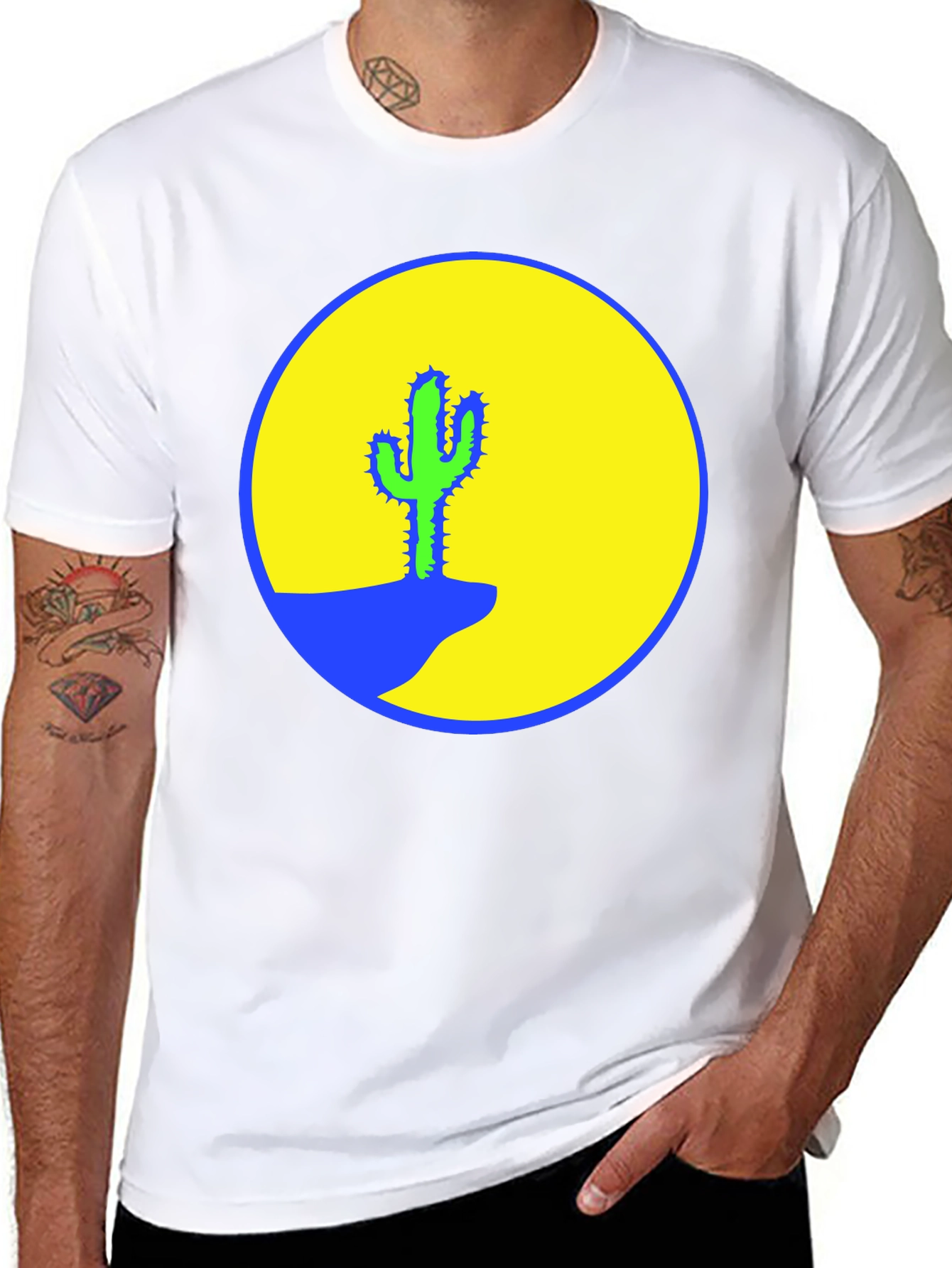 Cactus Graphic Print T-Shirt - Desert Vibes