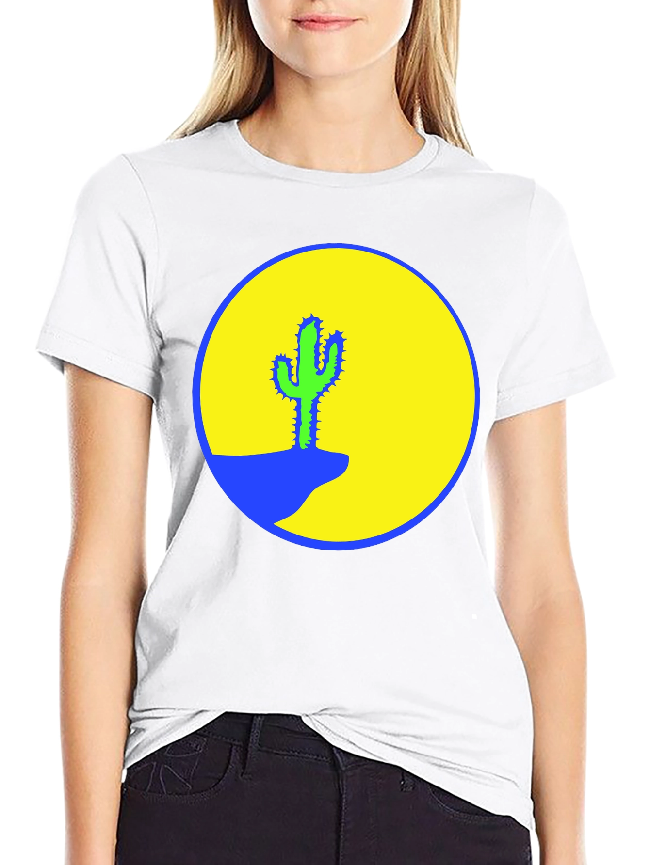 Cactus Graphic Print T-Shirt - Desert Vibes