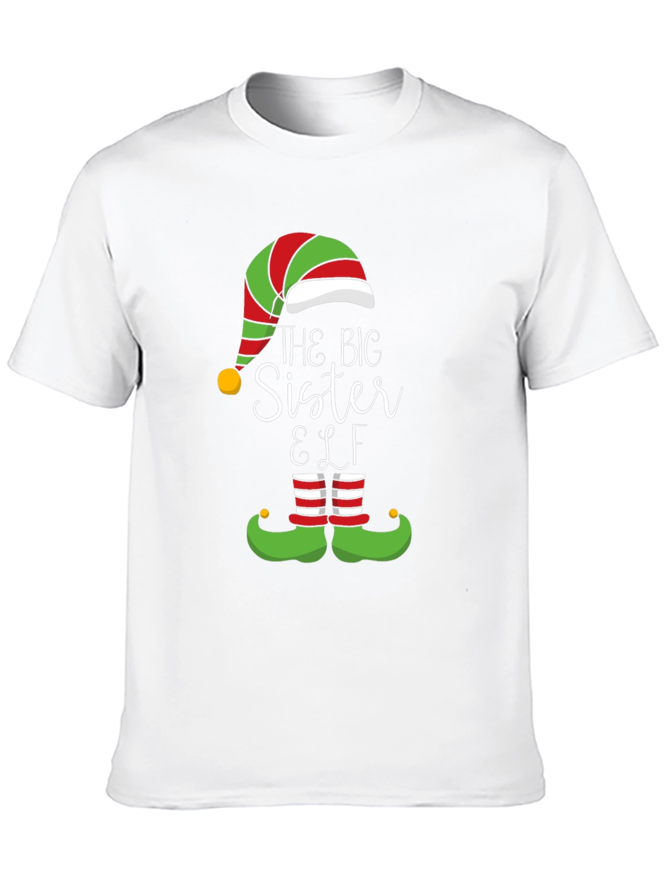The Big Sister Elf Christmas Holiday T-Shirt