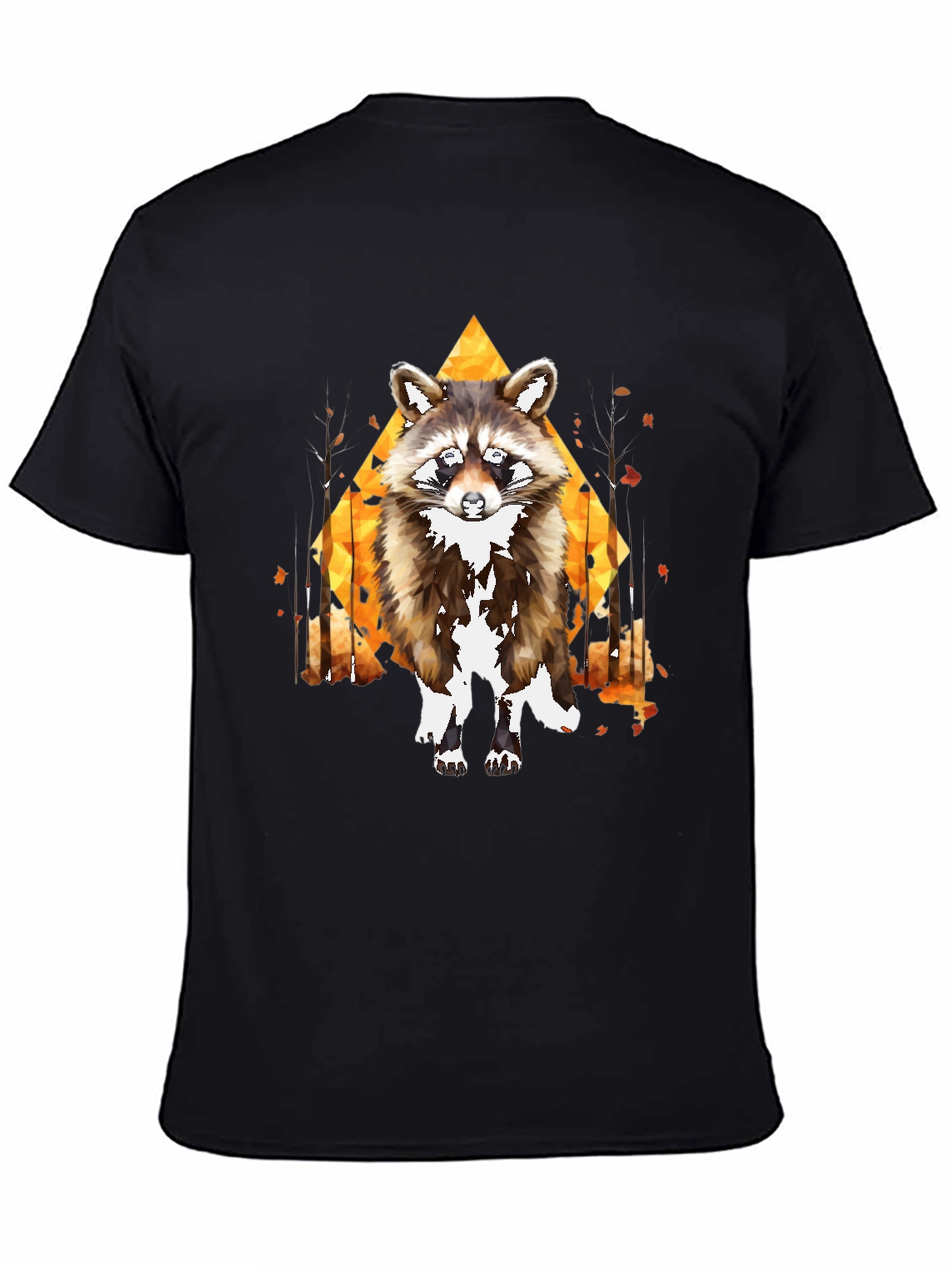 Raccoon Graphic Tee - Mens Black T-Shirt