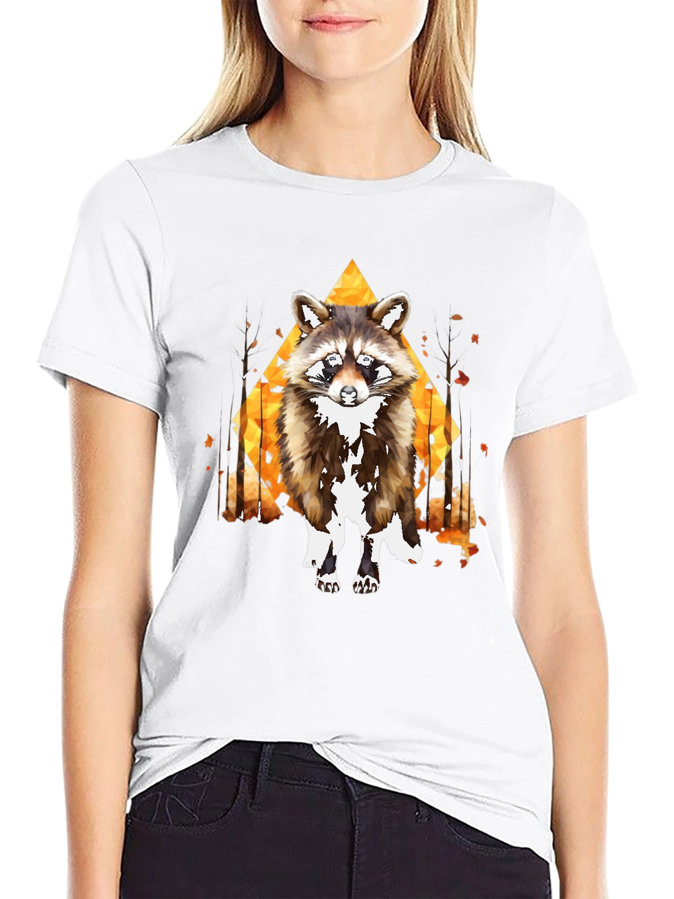 Raccoon Graphic Tee - Mens Black T-Shirt