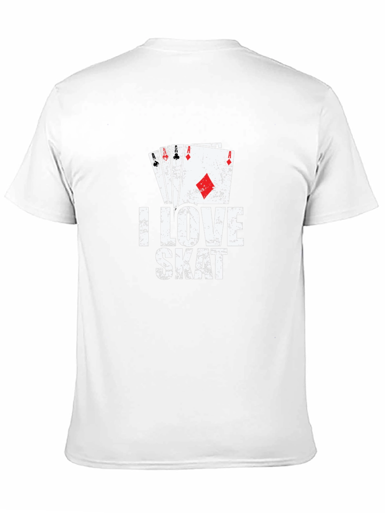 I Love Skat T-Shirt - Playing Card Graphic Tee