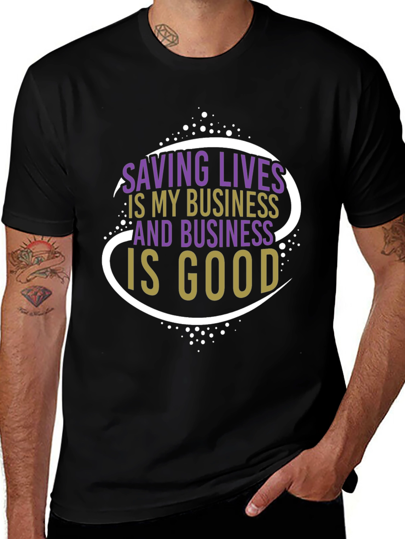 Saving Lives T-Shirt: Business is Good Graphic Tee