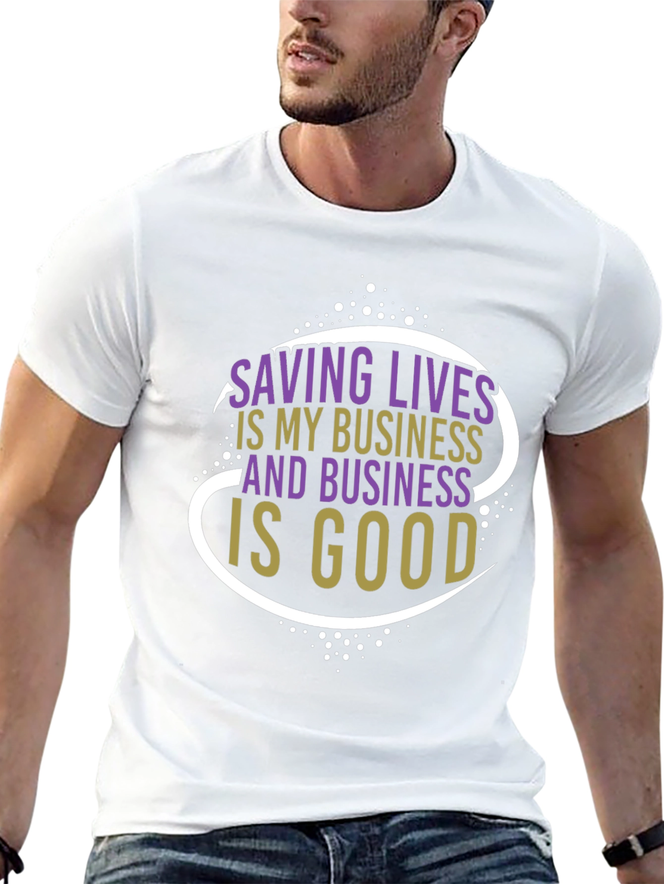 Saving Lives T-Shirt: Business is Good Graphic Tee