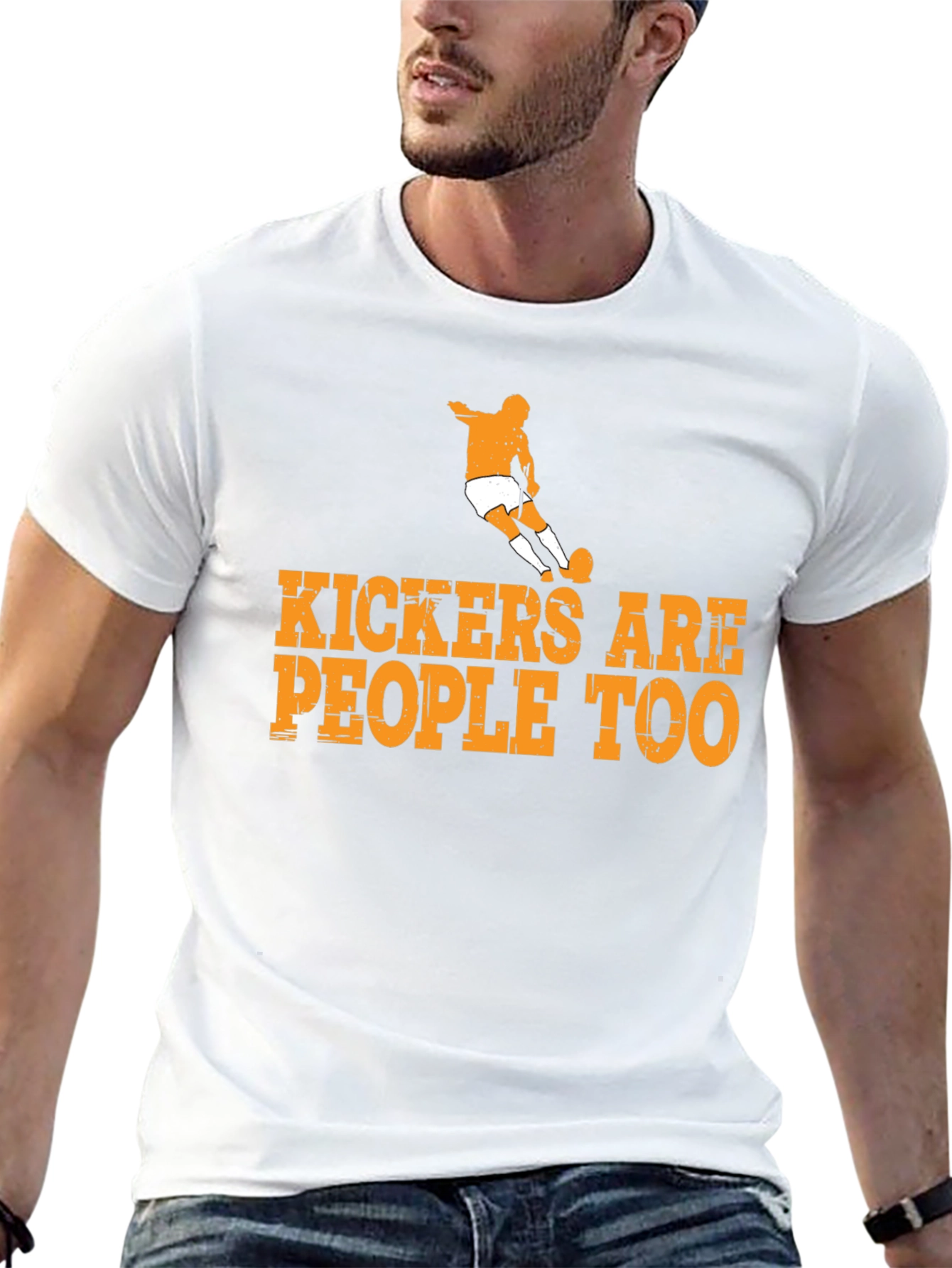Kickers Are People Too Graphic Tee - Soccer T-Shirt