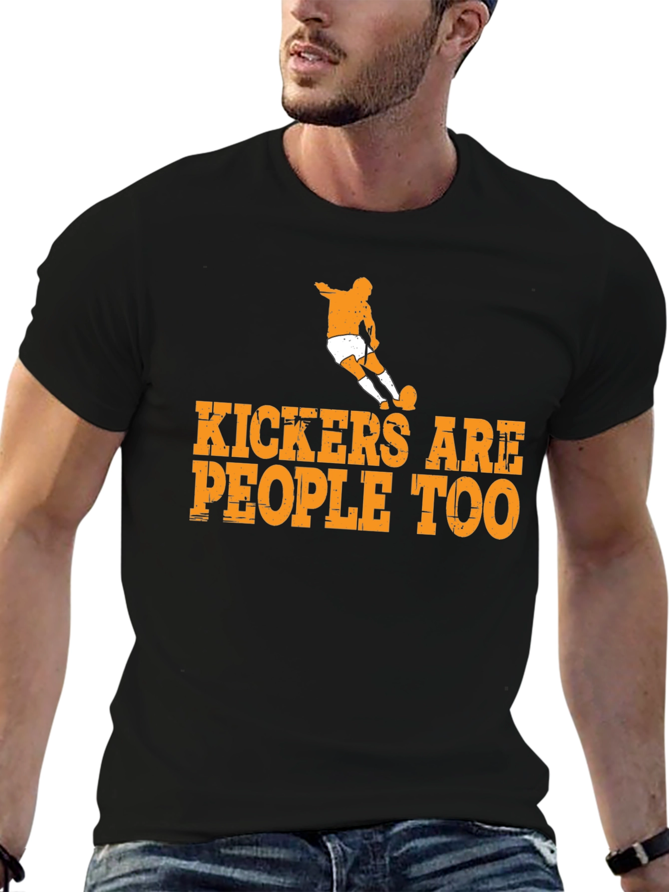 Kickers Are People Too Graphic Tee - Soccer T-Shirt