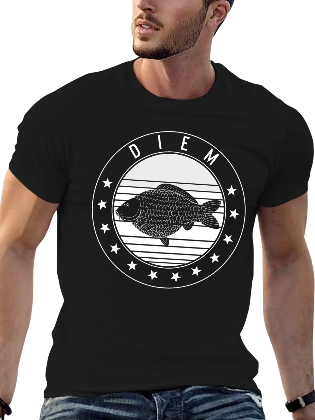 DIEM Graphic T-Shirt - Fish Design