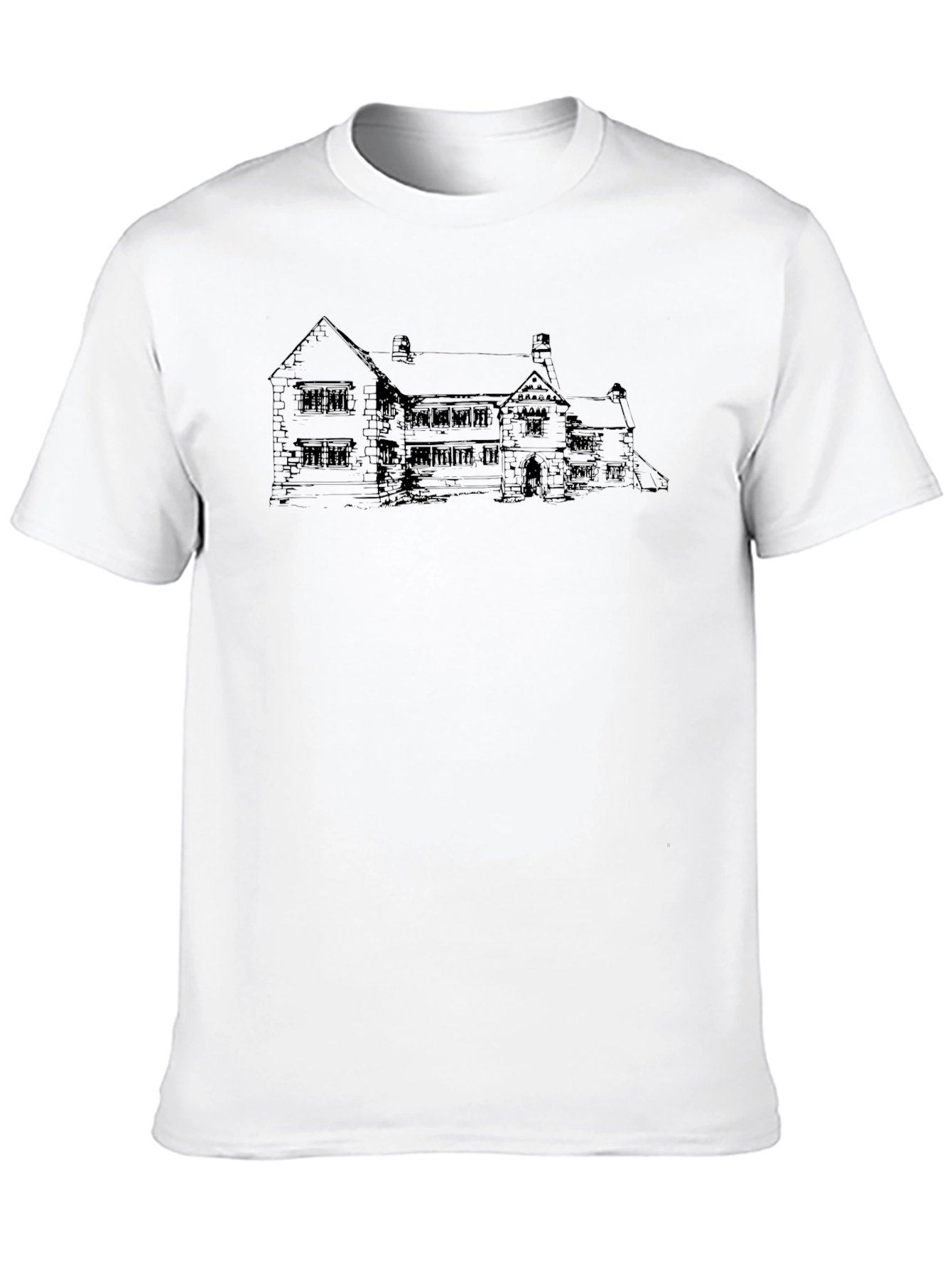 Sketch House Black Graphic Tee