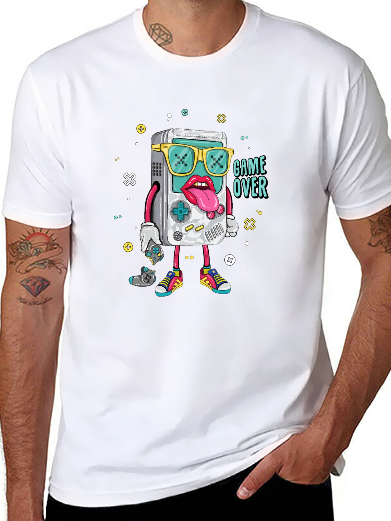 Game Over Graphic Tee - Retro Gamer Style